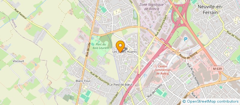 localisation de l'entreprise LES ATELIERS BAYART  RONCQ