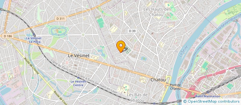 localisation de l'entreprise LES ATELIERS BETTENCOURT à CHATOU