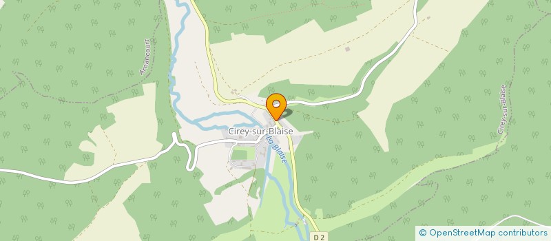 localisation de l'entreprise LES ATELIERS BLAISE PIANOS à CIREY-SUR-BLAISE