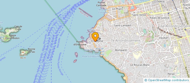 localisation de l'entreprise LES ATELIERS BLEU ORANGE à MARSEILLE