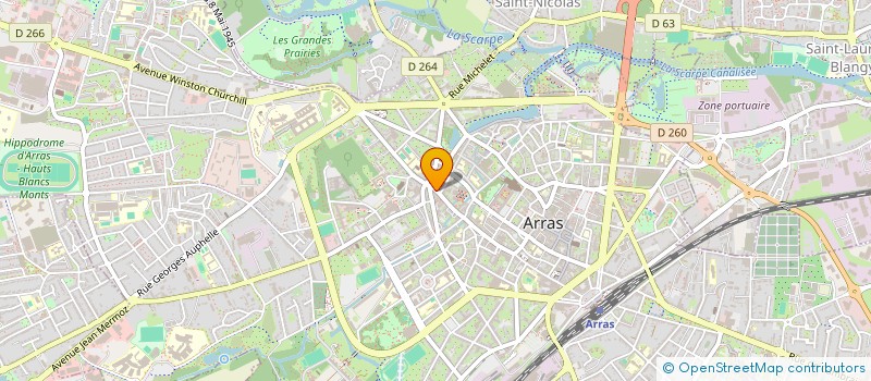 localisation de l'entreprise LES ATELIERS BOI'ZARTS à ARRAS