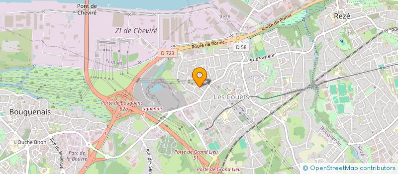 localisation de l'entreprise LES ATELIERS CAMELEON à BOUGUENAIS