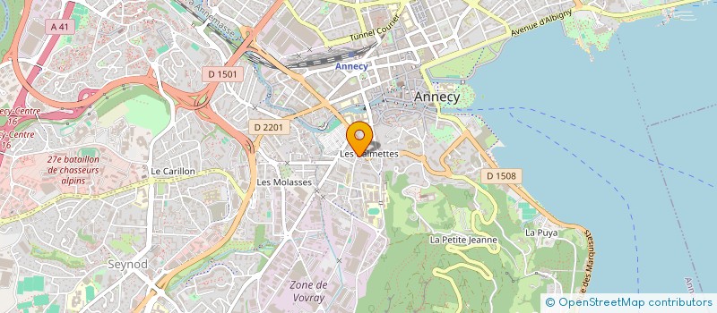 localisation de l'entreprise LES ATELIERS CHANT D'ANNECY à ANNECY