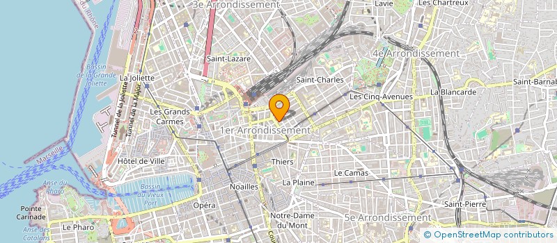 localisation de l'entreprise LES ATELIERS CINEMA-FORMATIONS à MARSEILLE