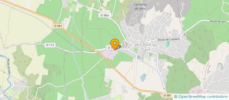 localisation de l'entreprise LES ATELIERS CONNIL ET PELETTE à VERS-PONT-DU-GARD