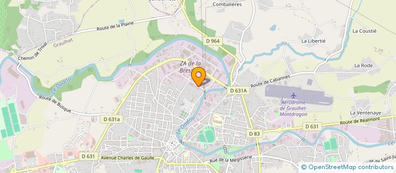 localisation de l'entreprise LES ATELIERS CORDIZ à GRAULHET