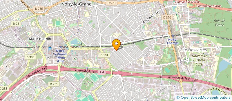 localisation de l'entreprise LES ATELIERS COUSTE à NOISY-LE-GRAND