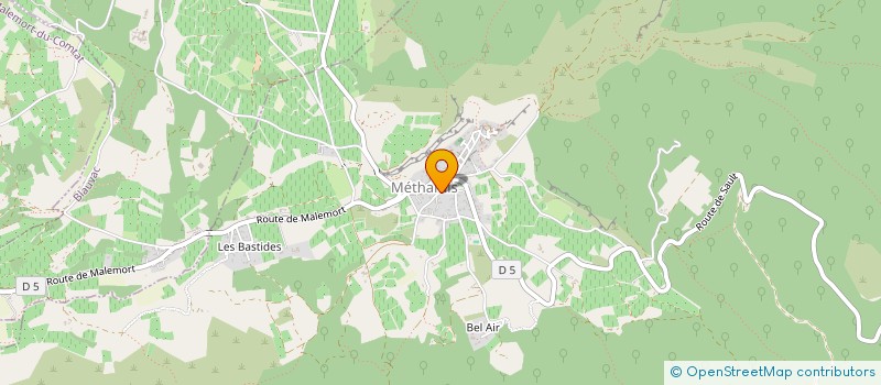 localisation de l'entreprise LES ATELIERS CREATIFS BY VALOU à METHAMIS
