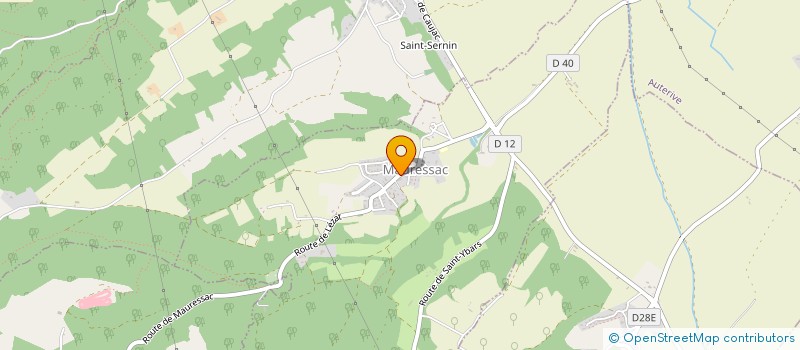 localisation de l'entreprise LES ATELIERS CREATIFS DU SUD  MAURESSAC