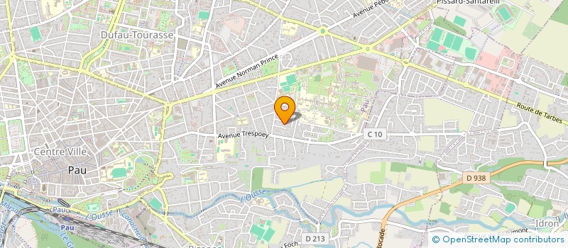 localisation de l'entreprise LES ATELIERS CROISES à PAU