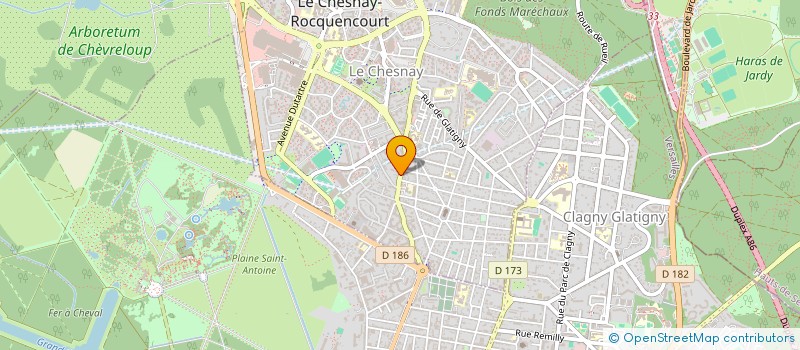 localisation de l'entreprise LES ATELIERS D'AILLEURS  LE CHESNAY-ROCQUENCOURT