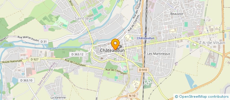 localisation de l'entreprise LES ATELIERS D ALI BABA à CHATEAUDUN