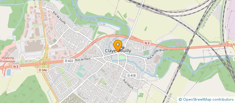 localisation de l'entreprise LES ATELIERS D'ART BUFFON  CLAYE-SOUILLY