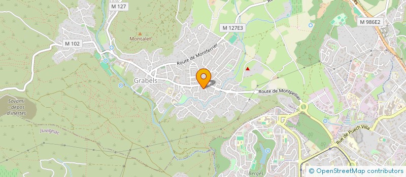 localisation de l'entreprise LES ATELIERS D'ART DE LA SOURCE à GRABELS