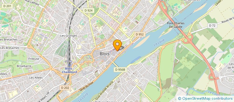 localisation de l'entreprise LES ATELIERS D'ARTISTES ET D'ARTISANS DE BLOIS  BLOIS