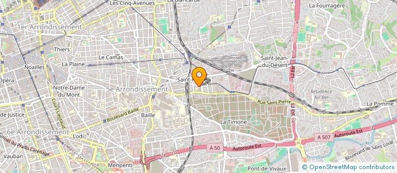 localisation de l'entreprise LES ATELIERS D'ECRITURE à MARSEILLE