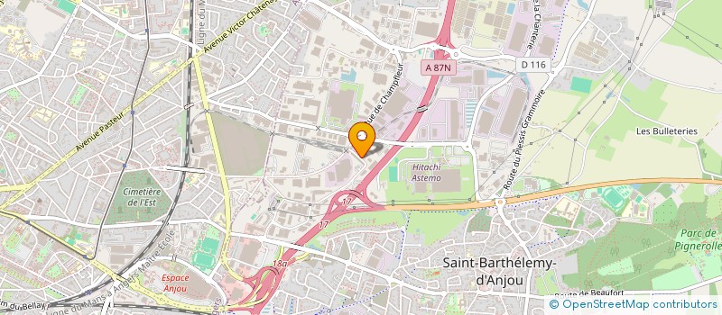 localisation de l'entreprise LES ATELIERS D EDI CONSO à VERRIERES-EN-ANJOU
