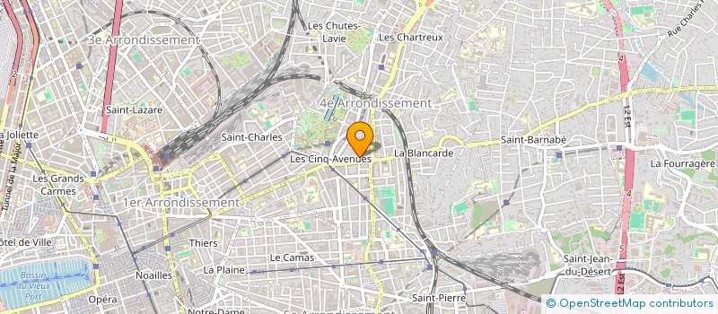 localisation de l'entreprise LES ATELIERS D'ELISE à MARSEILLE