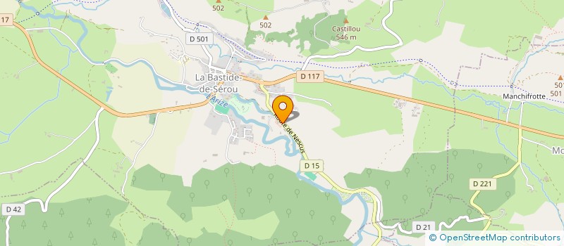 localisation de l'entreprise LES ATELIERS D'ENSALES à LA BASTIDE-DE-SEROU