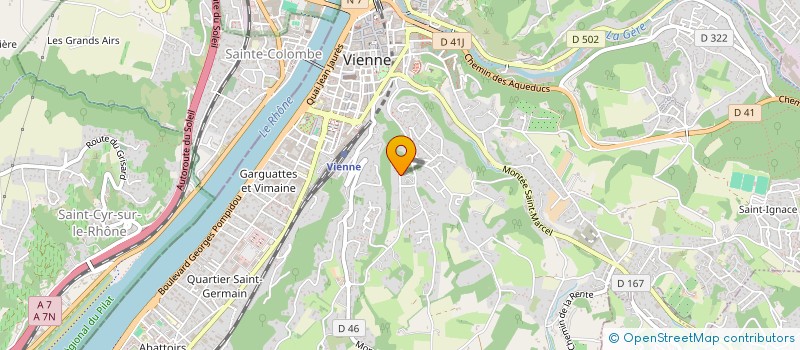 localisation de l'entreprise LES ATELIERS D'ESTRABLIN  VIENNE