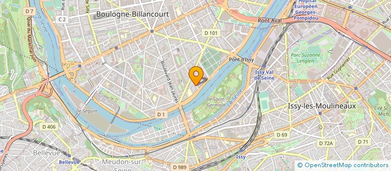 localisation de l'entreprise LES ATELIERS D'EVEIL à BOULOGNE-BILLANCOURT
