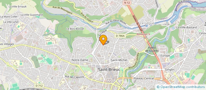 localisation de l'entreprise LES ATELIERS D EXPRESSION à SAINT-BRIEUC