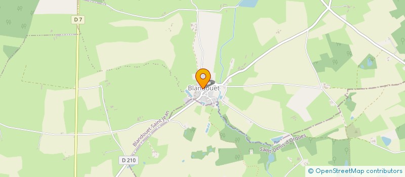 localisation de l'entreprise LES ATELIERS D HISTOIRE DE LA CHARNIE  BLANDOUET-SAINT JEAN