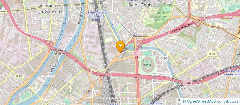 localisation de l'entreprise LES ATELIERS D'IMPRESSIONS TRAEGER à SAINT-DENIS