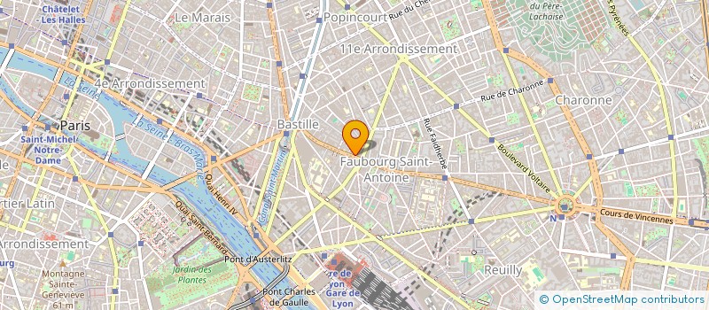 localisation de l'entreprise LES ATELIERS D'ORGANSE  PARIS 11