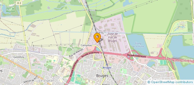 localisation de l'entreprise LES ATELIERS D'ORIGINES  BRUGES