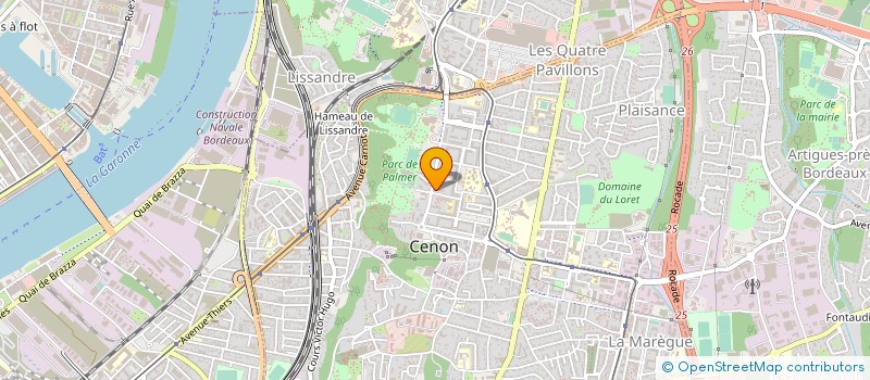 localisation de l'entreprise LES ATELIERS D' OUMI à CENON