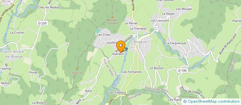 localisation de l'entreprise LES ATELIERS D OUVERTURE AUX ARTS  BOGEVE