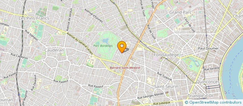 localisation de l'entreprise LES ATELIERS DE BACCHUS à BORDEAUX