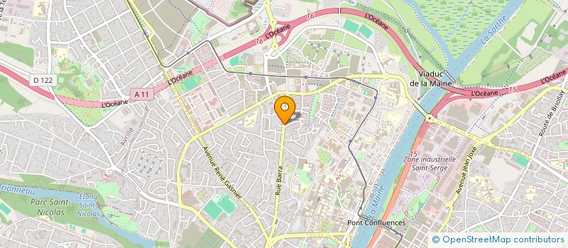localisation de l'entreprise LES ATELIERS DE BEAUSEJOUR à ANGERS