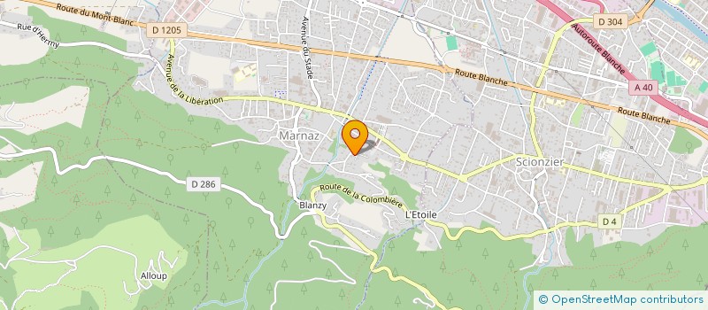 localisation de l'entreprise LES ATELIERS DE BLANZY à MARNAZ