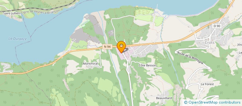 localisation de l'entreprise LES ATELIERS DE BOSCODON  CROTS