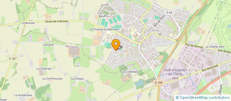 localisation de l'entreprise LES ATELIERS DE BREAL  LE RHEU