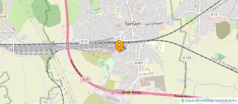 localisation de l'entreprise LES ATELIERS DE FABRICATION FERROVIAIRE à SOMAIN