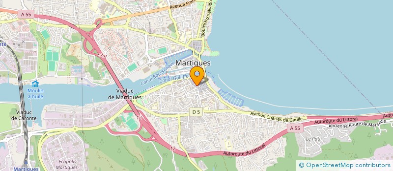 localisation de l'entreprise LES ATELIERS DE GAIA à MARTIGUES