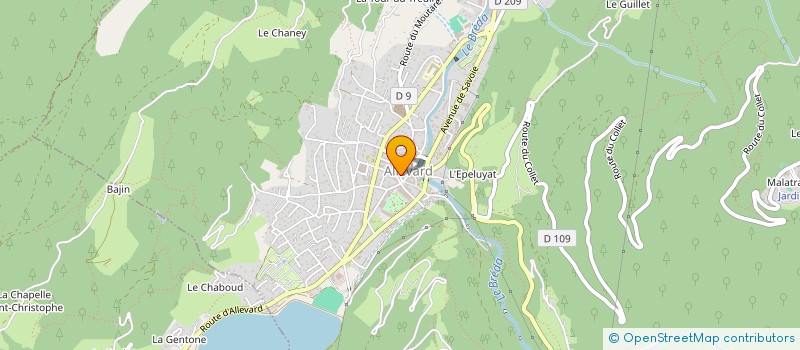 localisation de l'entreprise LES ATELIERS DE GASPARD  ALLEVARD