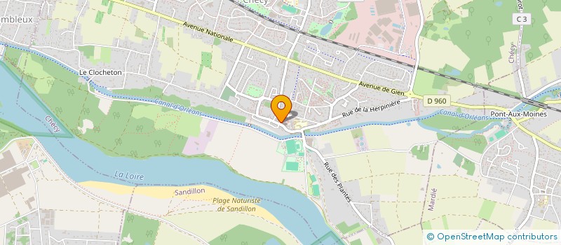 localisation de l'entreprise LES ATELIERS DE JEHANNE à CHECY
