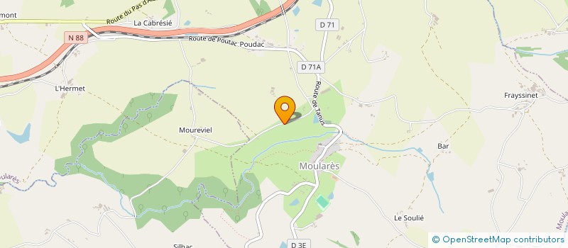 localisation de l'entreprise LES ATELIERS DE KOYA à MIRANDOL-BOURGNOUNAC