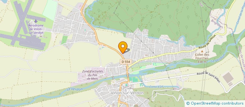 localisation de l'entreprise LES ATELIERS DE KROQUELALUNE à LA VERDIERE