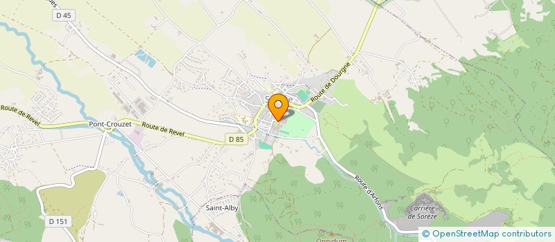 localisation de l'entreprise LES ATELIERS DE L'ABBAYE DE SOREZE  SOREZE