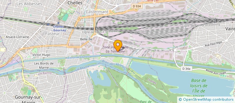 localisation de l'entreprise LES ATELIERS DE L ARBRE à CHELLES
