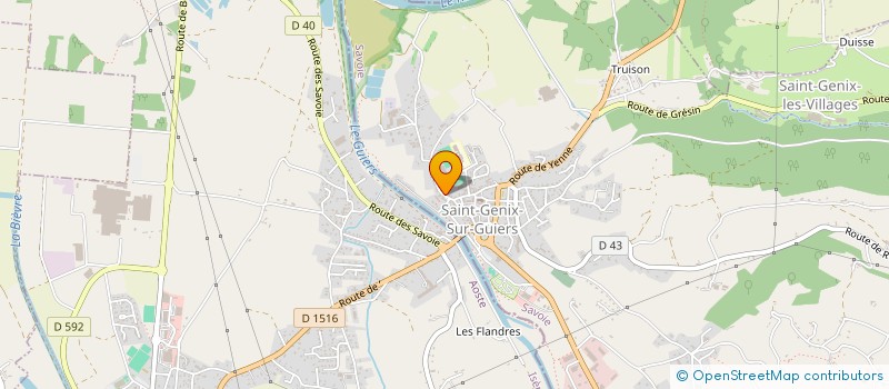 localisation de l'entreprise LES ATELIERS DE L'ART'TITUDE  SAINT-GENIX-LES-VILLAGES