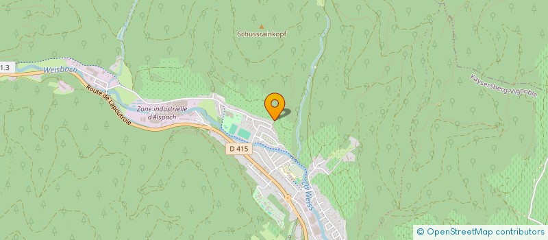 localisation de l'entreprise LES ATELIERS DE L'ARTISAN à KAYSERSBERG VIGNOBLE
