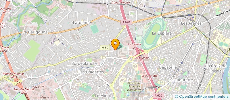 localisation de l'entreprise LES ATELIERS DE L'AYGUETTE à TOULOUSE