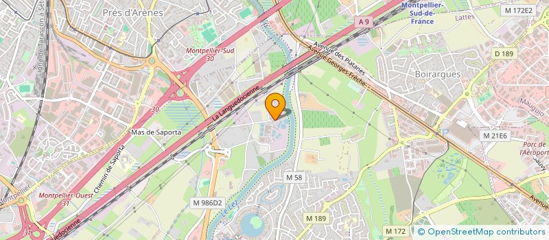 localisation de l'entreprise LES ATELIERS DE L'ECLUSE à LATTES