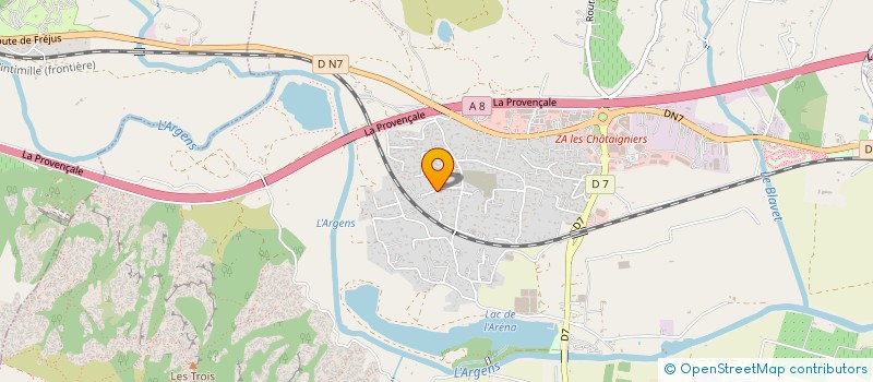 localisation de l'entreprise LES ATELIERS DE L EDUCATION à ROQUEBRUNE-SUR-ARGENS